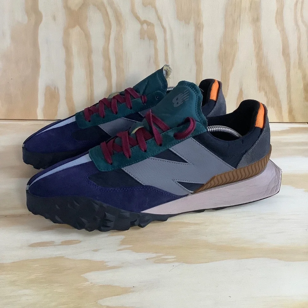 New Balance XC-72 Mens Purple Teal Grey Suede Sneakers UXC72CA1 Size 12
